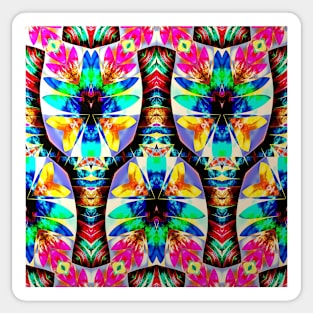 Colorful Cup and Bottle Kaleidoscope Sticker